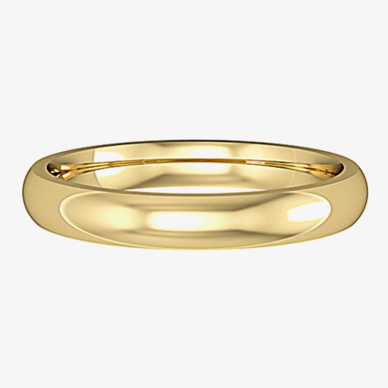 18ct Gold 3mm Court Shaped Wedding Ring ST-RB430