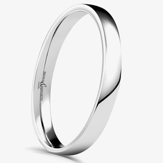 Brown & Newirth Platinum 2.5mm Wedding Ring LZN 2.5 M