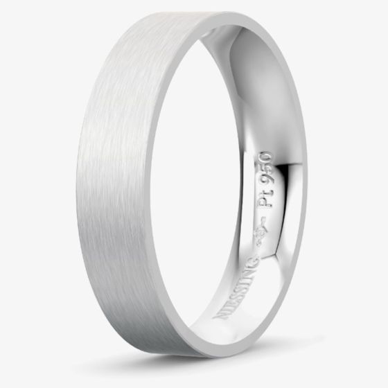Niessing Platinum Satin Finish 5mm Wedding Band Ring N271550