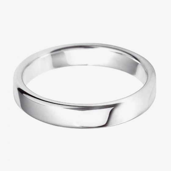 Platinum 4mm Court Wedding Ring BC4.0PlaT