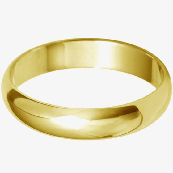 9ct Yellow Gold 4mm Classic Wedding Ring BD4.0 9Y