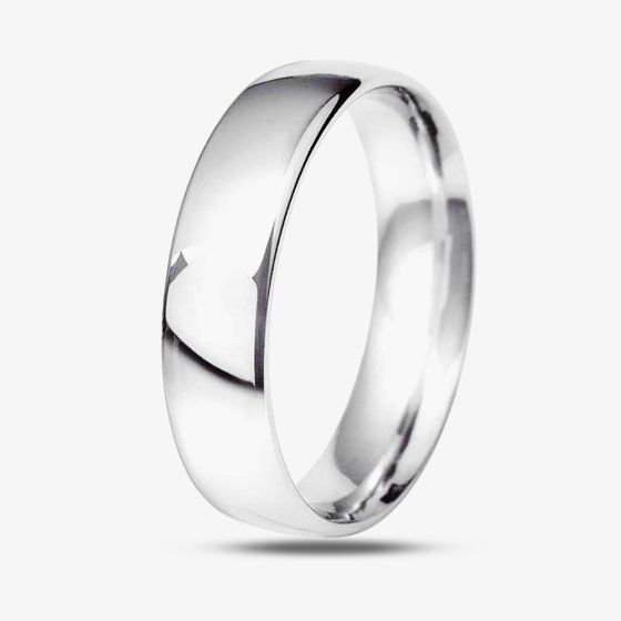 Platinum 6.0mm Court Wedding Ring BC6.0PlaT