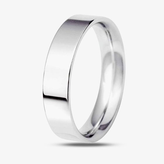 Platinum 6.0mm Flat Court Wedding Ring BFC6.0PlaT
