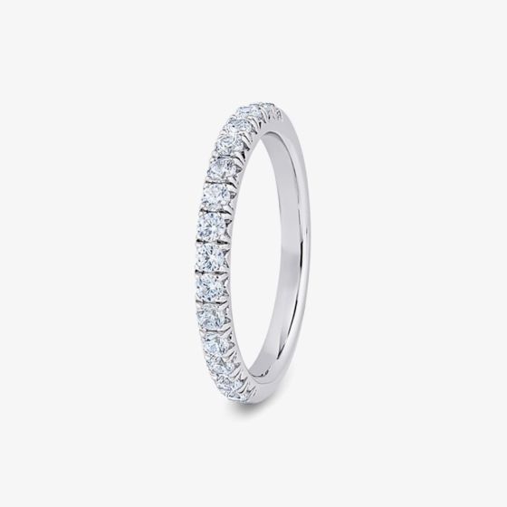Platinum 1.00ct Diamond Brilliant Cut Stone Set Wedding Ring FPF-240-100-100-PT N