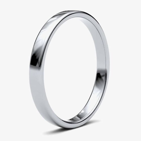 Platinum 2.5mm Soft Court Wedding Ring 2.5LLS-PT