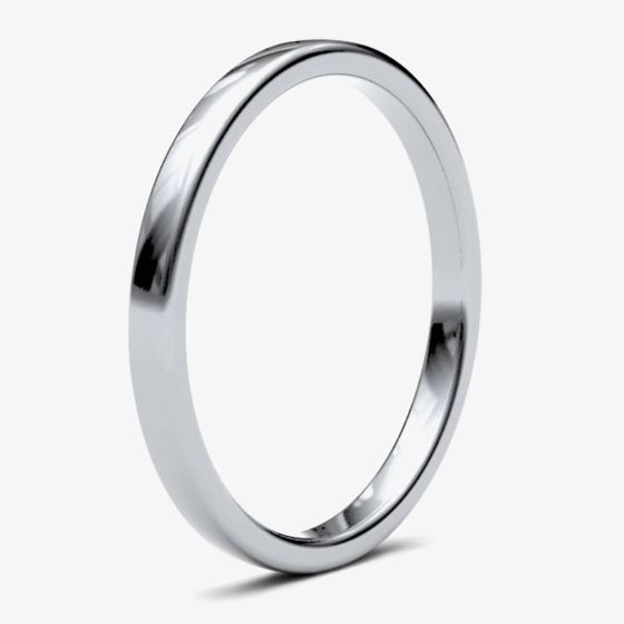 Platinum 2.0mm Soft Court Wedding Ring 2LMS-PT