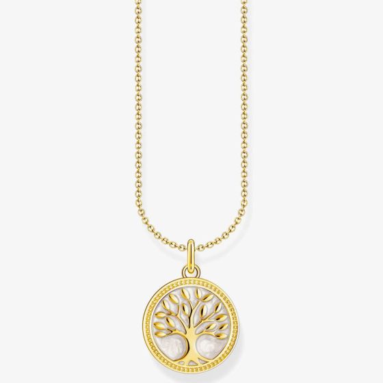 THOMAS SABO Gold Plated Tree Of Love Necklace KE2220-427-39-L45V