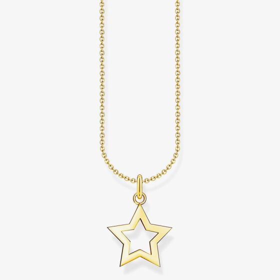 THOMAS SABO Gold Plated Star Necklace KE2222-413-39-L45V