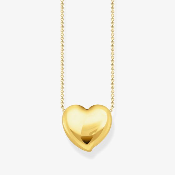 THOMAS SABO Gold Plated Heart Pendant Necklace KE2276-413-39-L45V