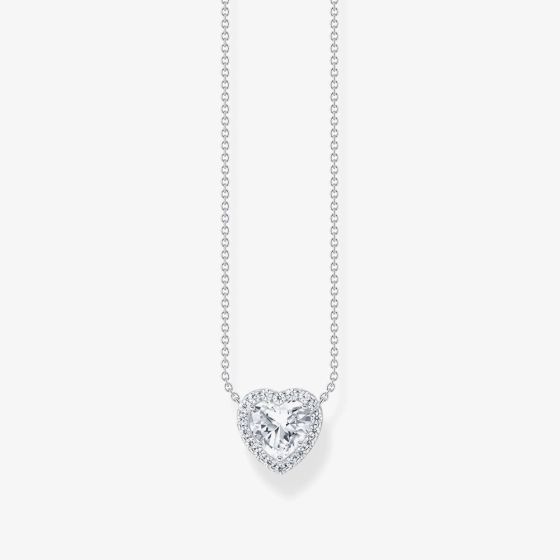 THOMAS SABO Sterling Silver Heart Shaped Pendant Necklace KE2280-051-14-L45V