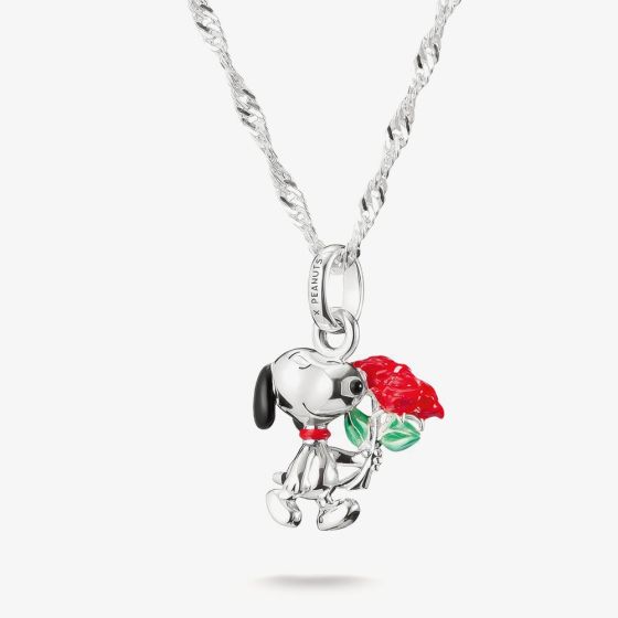 THOMAS SABO Peanuts Original Snoopy With Rose Necklace KE2353-664-7-L45V