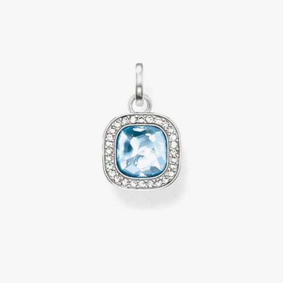 THOMAS SABO Silver Square Cubic Zirconia Pendant PE687-059-1