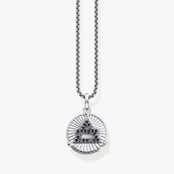 THOMAS SABO Mens Rebel At Heart Elements Of Nature Necklace KE2149-643-11-L50V
