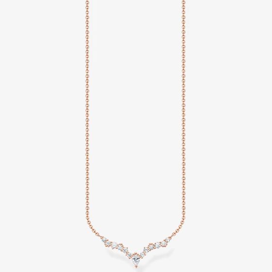 THOMAS SABO Rose Gold Plated Necklace KE2172-416-14-L45V