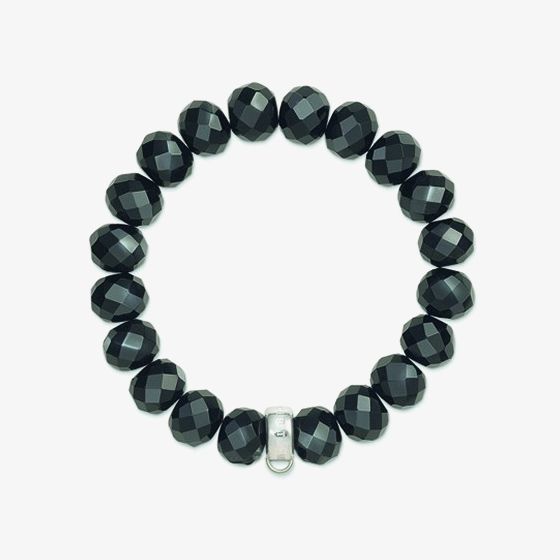 THOMAS SABO Silver Obsidian Bracelet X0035-023-11