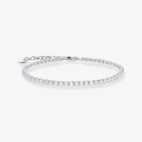THOMAS SABO Sterling Silver Zirconia Tennis Bracelet A2167-051-14-L19V