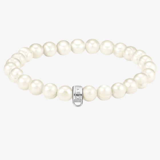 THOMAS SABO As We Love 19cm Freshwater Pearl Silver Bracelet X0293-082-14-L19