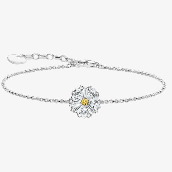 THOMAS SABO Ladies Silver Flower Bracelet A2202-051-4-L19V