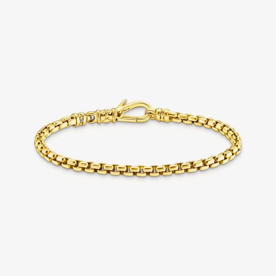 THOMAS SABO Venezia 4mm Gold Plated Chain Bracelet A2186-413-39