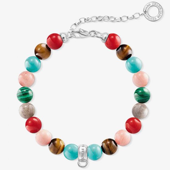 THOMAS SABO Multi-Coloured Charm Club Bracelet X0223-952-7-L18-5V