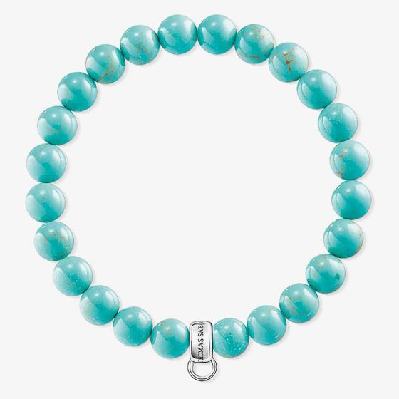 THOMAS SABO Turquoise Beaded Bracelet X0213-404-17