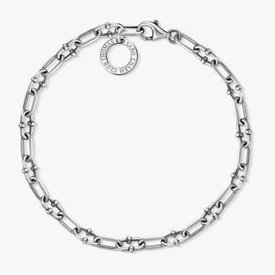 THOMAS SABO Silver Oxidised Open Link Bracelet X0255-637-21