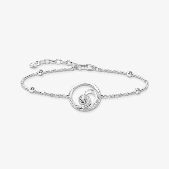 THOMAS SABO Ladies Silver Wave Bracelet A2045-051-14-L19V
