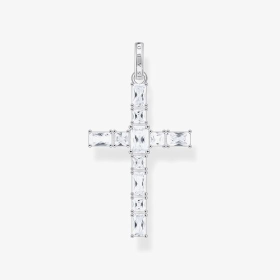 THOMAS SABO Sterling Silver Zirconia Cross Pendant PE939-051-14