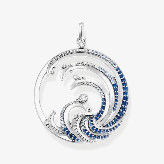 THOMAS SABO Ladies Blue Wave Loose Pendant PE930-644-1