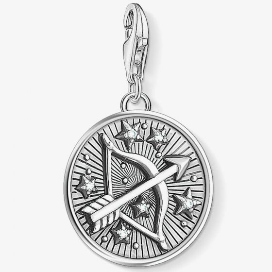 THOMAS SABO Silver Cubic Zirconia Sagittarius Charm 1648-643-21