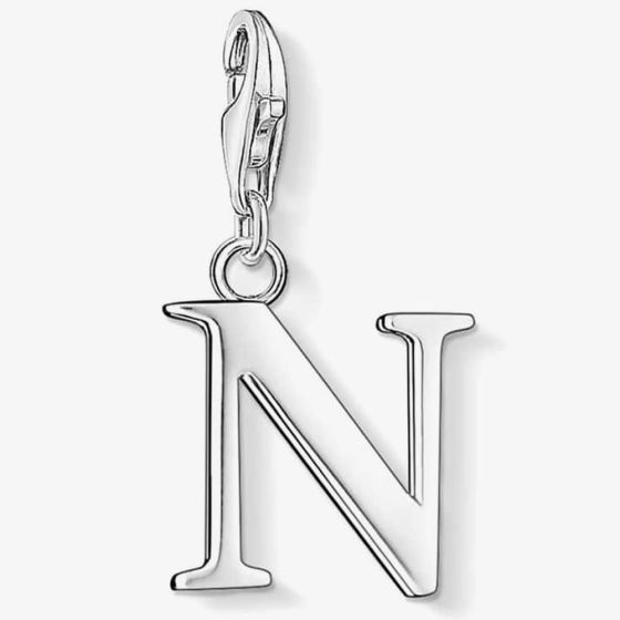 THOMAS SABO Silver Letter N Charm 0188-001-12