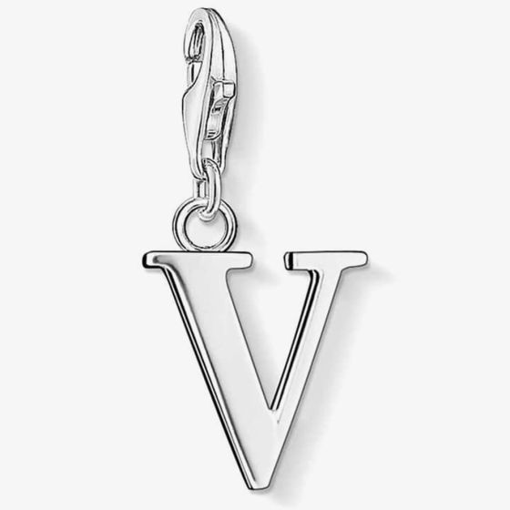 THOMAS SABO Silver Letter V Charm 0196-001-12