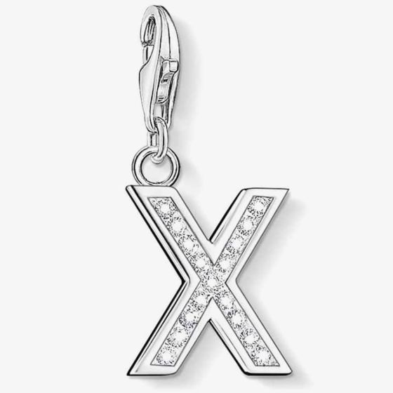 THOMAS SABO Silver Cubic Zirconia Letter X Charm 0246-051-14