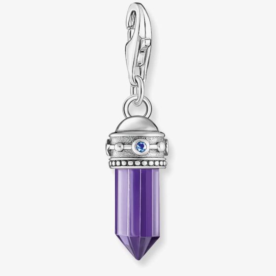 THOMAS SABO Silver Purple Hexagon Amulet Charm 2047-348-13