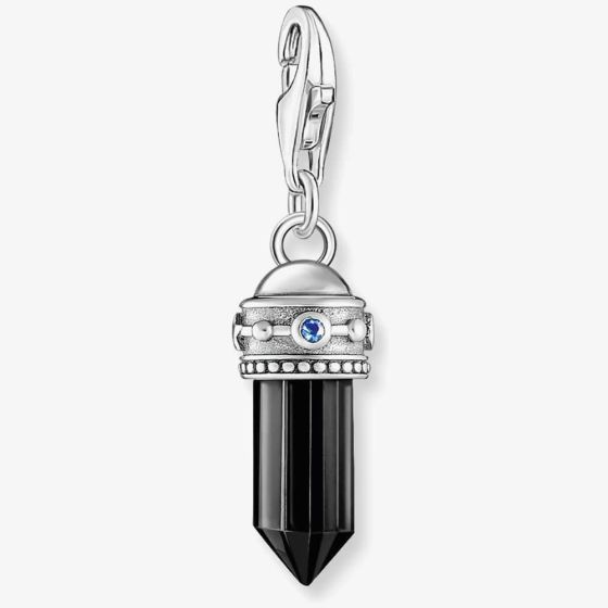 THOMAS SABO Onyx & Sapphire Hexagon Amulet Charm 2110-698-11