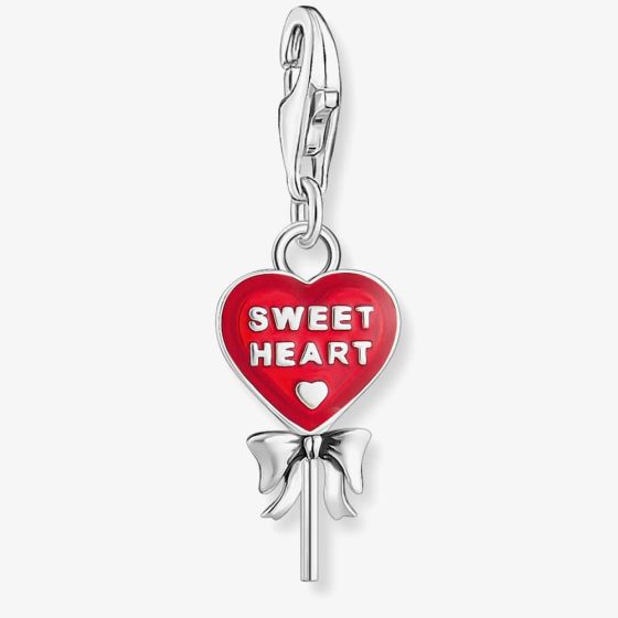 THOMAS SABO Red Heart Sweet Heart Lollipop Charm 2072-664-10