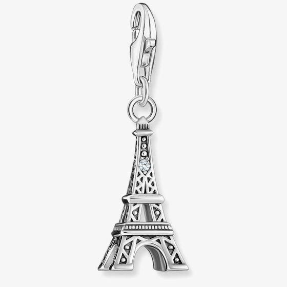 THOMAS SABO Silver White Cubic Zirconia Eiffel Tower Charm 2074-643-21