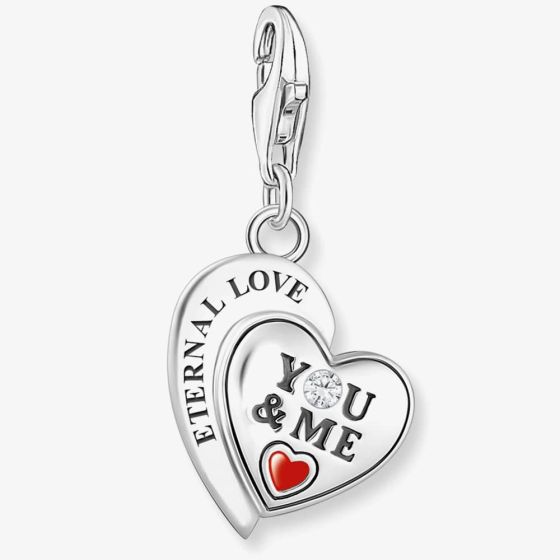 THOMAS SABO Silver Eternal Love You & Me Engraved Charm 2108-691-21