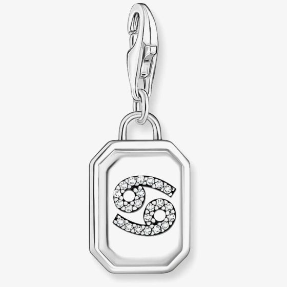 THOMAS SABO Silver Octagonal Cubic Zirconia Cancer Charm 2146-643-21