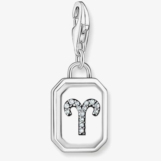 THOMAS SABO Silver Octagonal Cubic Zirconia Aries Charm 2147-643-21