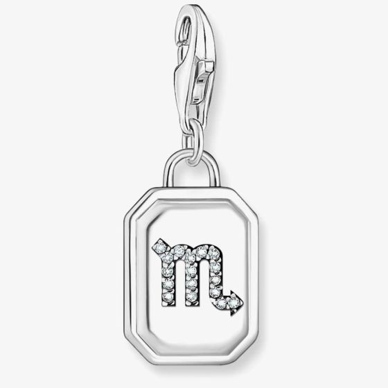 THOMAS SABO Silver Octagonal Cubic Zirconia Scorpio Charm 2148-643-21