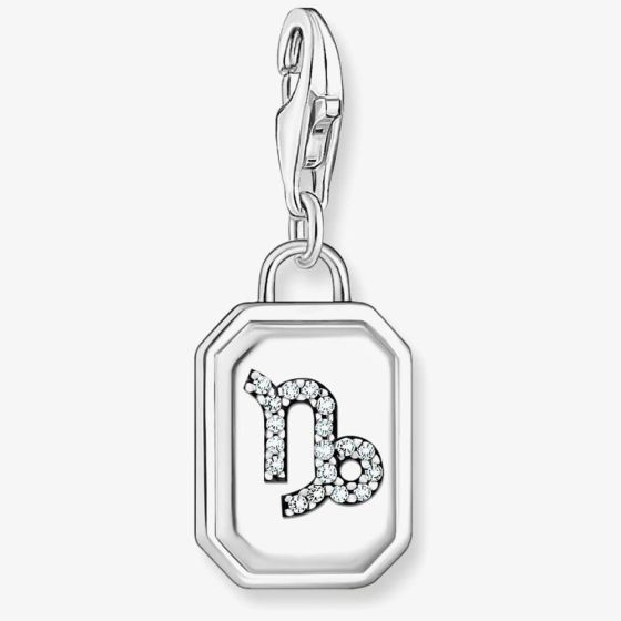 THOMAS SABO Silver Octagonal Cubic Zirconia Capricorn Charm 2152-643-21