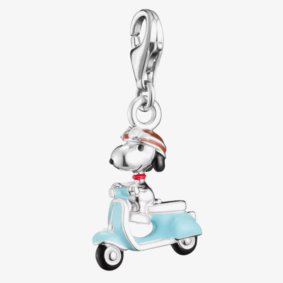 THOMAS SABO Silver Peanuts Snoopy on Vespa Charm 2243-664-7