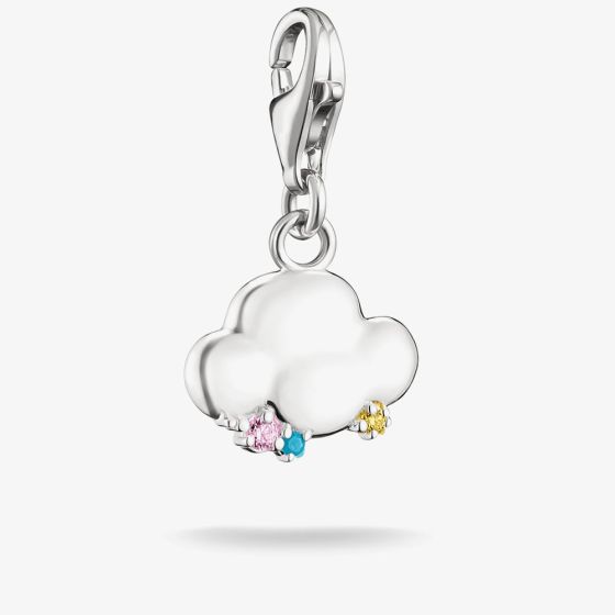 THOMAS SABO Charm Club Hello Kitty Multi Coloured Cubic Zirconia Cloud Charm 2258-M02-7
