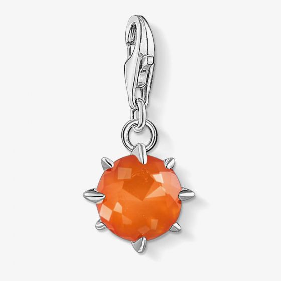 THOMAS SABO Silver Orange January Birthstone Charm 1793-625-10