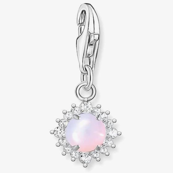 THOMAS SABO Sterling Silver Opal-Imitation Charm Pendant 1866-166-7
