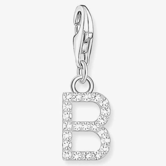 THOMAS SABO Silver Cubic Zirconia Letter B Charm 1942-051-14