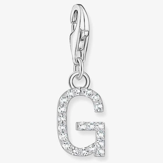 THOMAS SABO Silver Cubic Zirconia Letter G Charm 1939-051-14