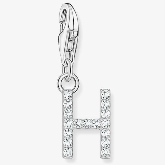 THOMAS SABO Silver Cubic Zirconia Letter H Charm 1947-051-14