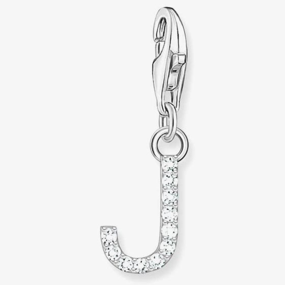 THOMAS SABO Silver Cubic Zirconia Letter J Charm 1949-051-14